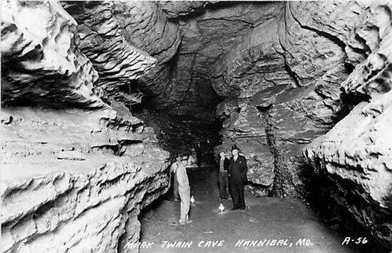MO, Hannibal Missouri, Mark Twain Cave, RPPC, L.L. Cook A-56