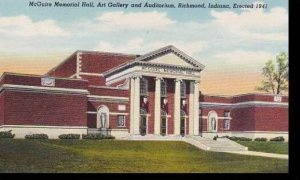 Indiana Richmond McGuire Memorial Hall Art Gallery & Auditorium