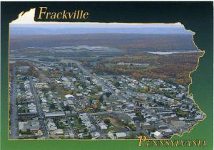 Bird's Eye View of Frackville, Pennsylvania - Schuylkill Mall in Background