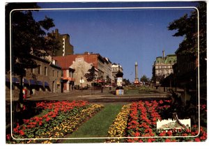 Large 5 X 7 inch, La Place Jacques Cartier, Montreal, Quebec, Used 1993