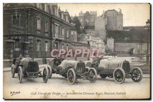 Old Postcard Automotive Circuit Dieppe Cars Clement Rigal Gabriel Hauvast