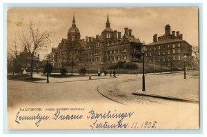 1905 Johns Hopkins Hospital Baltimore Maryland MD Tuck Posted Antique Postcard 