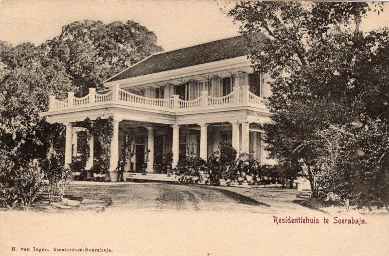 Indonesia - Dutch Indies Residentiehuis te Soerabaja - Surabaya 01.52