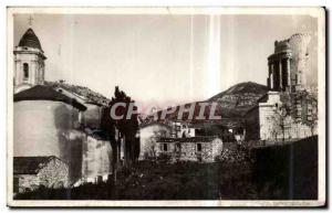 Old Postcard La Turbie The Trophy of Augustus and the church