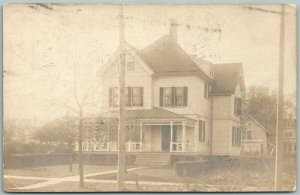 ELIZABETH NJ STREET SCENE ANTIQUE REAL PHOTO POSTCARD RPPC