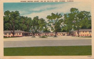 Postcard Starke Motor Court on US 301 Starke FL