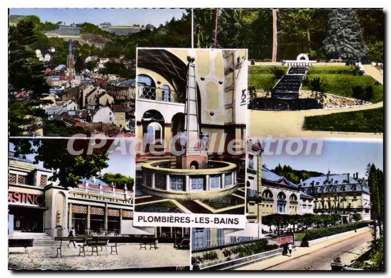 Modern Postcard Plombieres Les Bains General view Garden