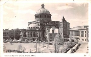 Christain Science Church in Boston, Massachusetts Real Photo.