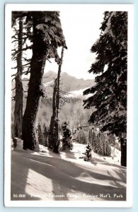 RPPC  RAINIER NATIONAL PARK, Washington WA ~ TATOOSH RANGE ca 1940s Postcard