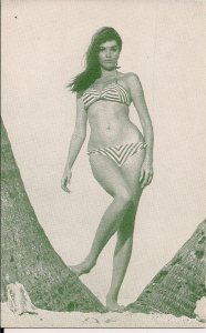 Arcade Card,Sexy Woman, ca. 1950-60's Bikini, Swimsuit, Hair, Pretty Girl 28