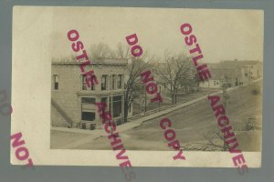 Rockford IOWA RPPC 1907 MAIN STREET nr Nora Springs Mason City Charles City #1