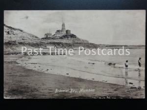 c1921 - BRACELET BAY, MUMBLES showing Lighthouse & TELEGRAM sign