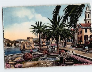 Postcard The Froges Fountain Rapallo Italy