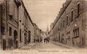 CPA BEAUMONT de LOMAGNE La Rue Gomine (89729)