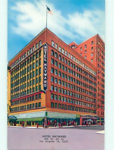 Unused 1950's HAYWARD HOTEL Los Angeles California CA Q5946