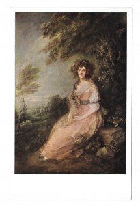 Gainsborough Portrait Mrs Richard Sheridan National Gallery of Art DC Postcard