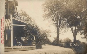 Georgetown Massachusetts MA  Baldpate Inn Veranda Real Photo Postcard c1910