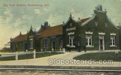 Big Four Station, Greensburg, IN, Indiana, USA Train Railroad Station Depot 1...