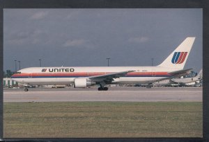 Aviation Postcard- Aeroplane - Boeing 767-322, N645UA of United at Miami T9686