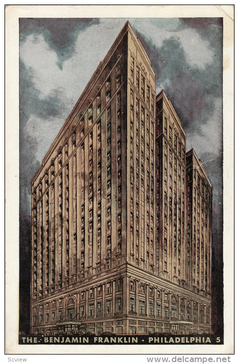 The Benjamin Franklin Hotel, Philadelphia, Pennsylvania, United States, PU-1947