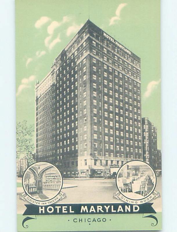 Unused Pre-1952 HOTEL SCENE Chicago Illinois IL B1976