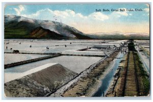 DPO (1917-1921) Fort Douglas UT Postcard Salt Beds Great Salt Lake  Utah 1917