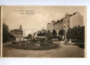 235714 FINLAND LAHTI Esplanaati baby carriage Vintage postcard