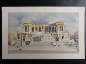 Italy ROME - ROMA Monumento a Vittorio Emanuele - Old Postcard by E.V.R.