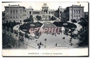 Old Postcard Marseille Longchamp Palace