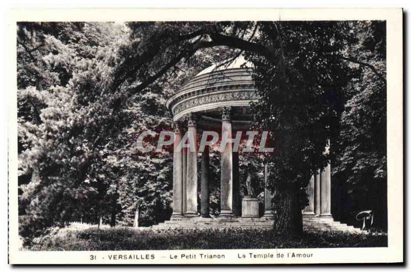 Old Postcard Versailles Le Petit Trianon The Temple of I & # 39Amour