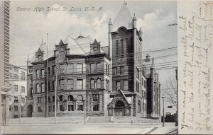Central High School St. Louis Missouri MO c1905 Erker Bros Postcard H59