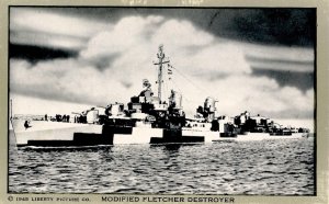 WWII - Modified Fletcher Destroyer in Dazzle Paint