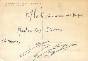 artistic collection Postcard African types and scenes Call to prayer