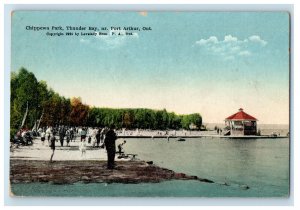 1926 Chippewa Park Thunder Bay Port Arthur Ontario Canada Posted Postcard