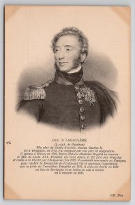 Royalty DUC D'ANGOULEME Portrait Postcard J48