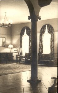 New York City NY International Inst. Y W C A Lobby Real Photo Vintage Postcard