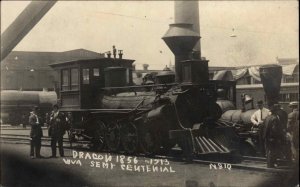 Wheeling? WV Semi-Centennial RR Train Dragon #10 c1910 Real Photo Postcard