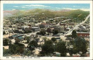 Globe AZ Birdseye View c1920 Postcard