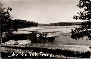 AR Lake Norfolk Ferry Arkansas RPPC Boat Landing Postcard Y16