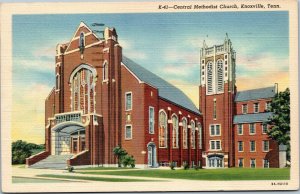 postcard Knoxville, Tennessee - Central Methodist Church