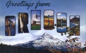 Oregon USA Large Letter Town Unused 