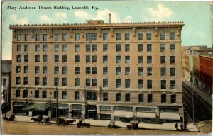 Mary Anderson Theatre Building, Louisville KY c1910 Vintage Postcard U37