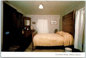 Postcard - Bedroom, Eisenhower Home - Abilene, Kansas