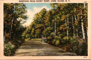 New York Long Island Greetings From Rocky Point 1949