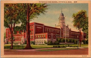 Massachusetts Pittsfield High School 1951 Curteich