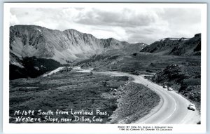 c1960s Dillon, CO South Loveland Pass RPPC West Slope Gebhardt Real Photo A129