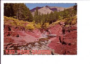 Red Rock Canyon, Waterton Lakes, National Park, Alberta, Photo E Anderson