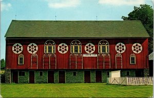 Heart Dutchland Dex Decorated Barn Lehigh County Barn Decorated Postcard 5c 