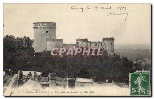 Chateau Coucy - Seen from the east - Old Postcard
