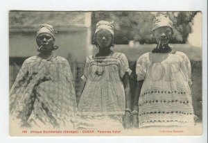438903 Africa Senegal Dakar Volof girls in national costumes Vintage postcard